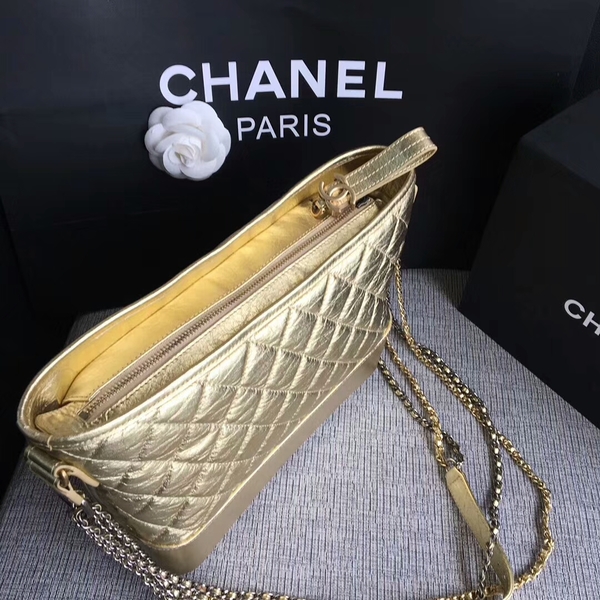 Chanel Gabrielle Shoulder Bag Original Calfskin Leather A93842 Grey