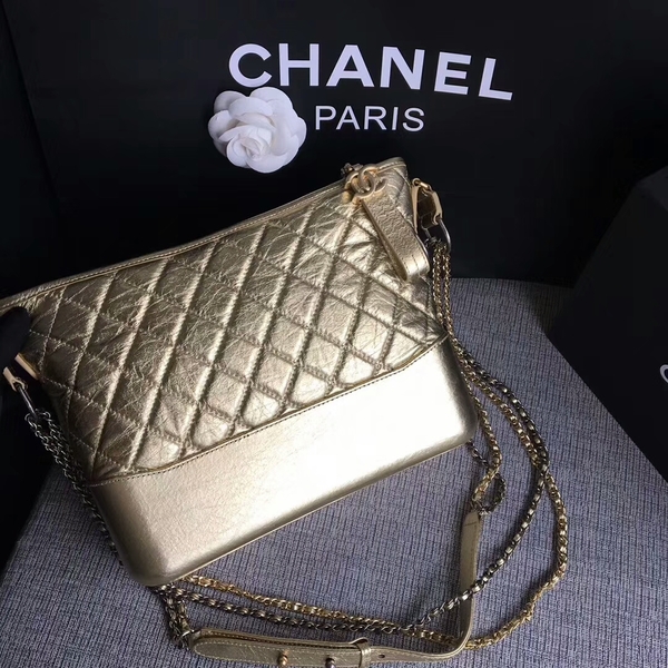 Chanel Gabrielle Shoulder Bag Original Calfskin Leather A93842 Grey