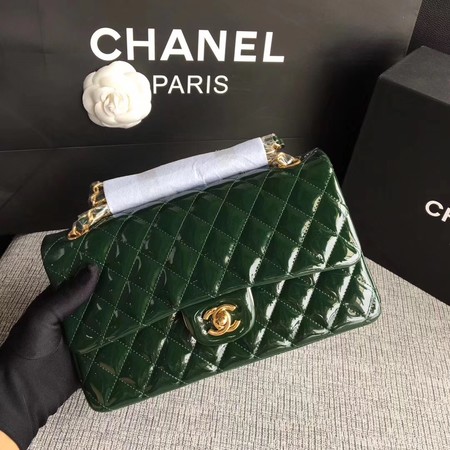 Chanel 2.55 Series Flap Bags Original Leather A1112 Green