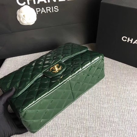 Chanel Classic Flap Bag Original Leather A1113 Green