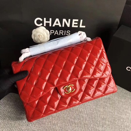 Chanel Classic Flap Bag Original Leather A1113 Red