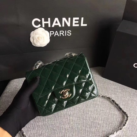 Chanel Classic Flap mini Bag Original Leather A1115 Green