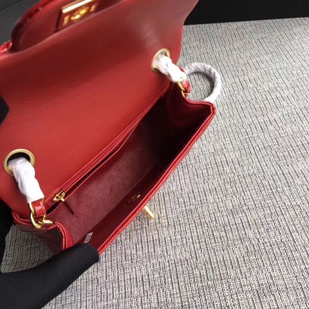 Chanel Classic Flap mini Bag Original Leather A1115 Red