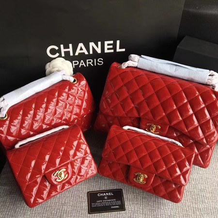 Chanel Classic Flap mini Bag Original Leather A1115 Red