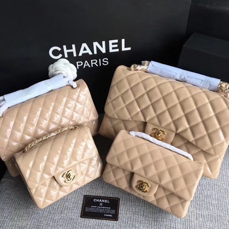Chanel Classic Flap mini Bag Original Leather A1117 Apricot