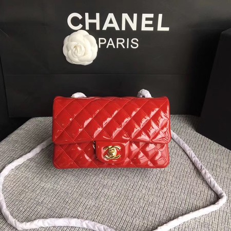Chanel Classic Flap mini Bag Original Leather A1117 Red