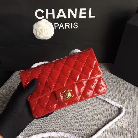 Chanel Classic Flap mini Bag Original Leather A1117 Red