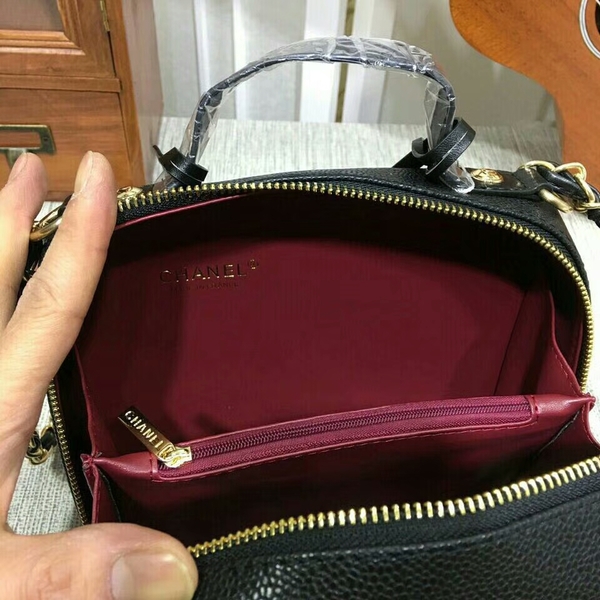 Chanel Calfskin Leather Mini Shoulder Bag 6070 Black