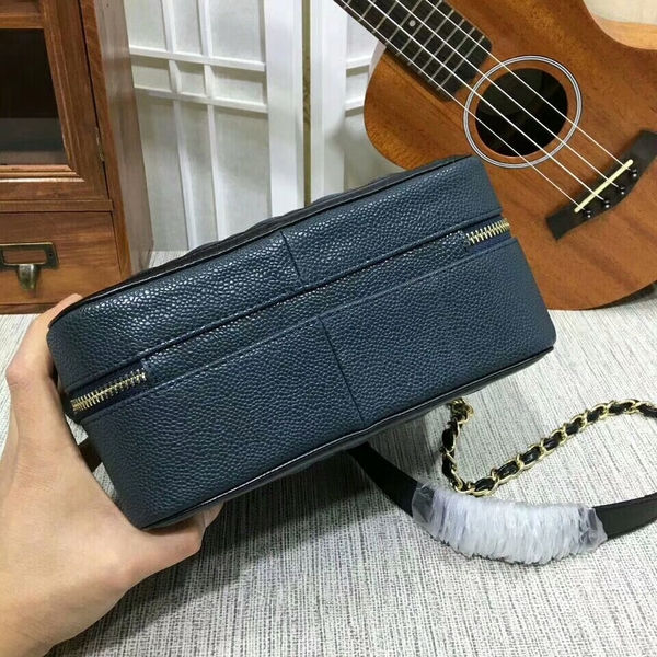 Chanel Calfskin Leather Mini Shoulder Bag 6070 Blue