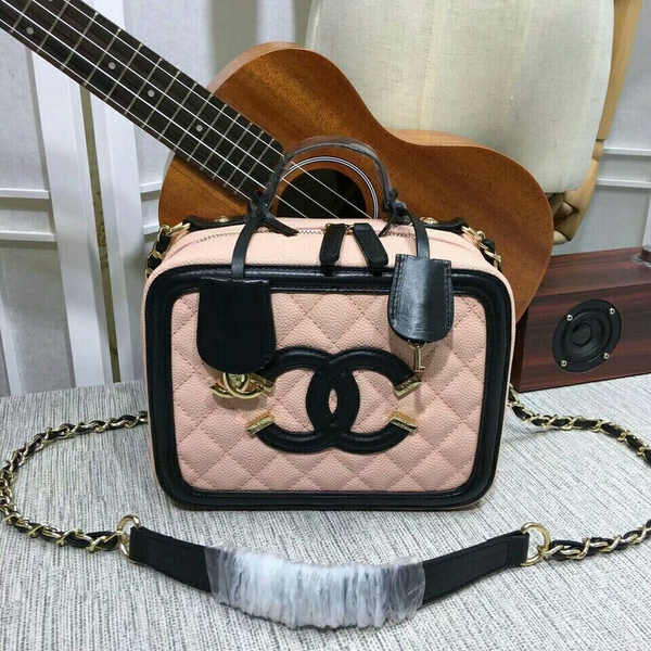 Chanel Calfskin Leather Mini Shoulder Bag 6070 Pink