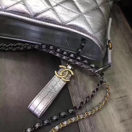 Chanel Gabrielle Shoulder Bag Original Sheepskin Leather A93841 Silver