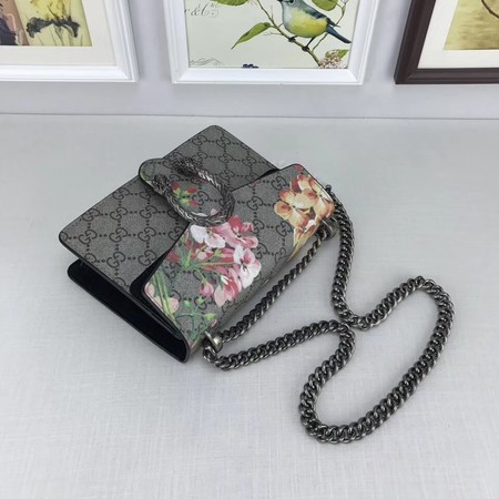 Gucci Mini Dionysus GG Canvas Shoulder Bag 421970 Black