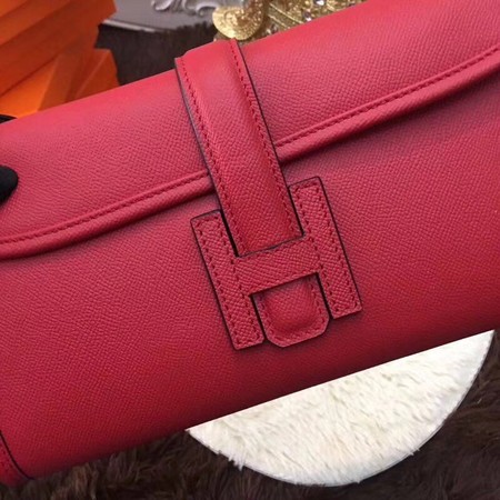 Hermes Togo Leather Clutch H88017 Red