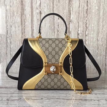 Gucci GG Medium Top Handle Bag ‎476435 Black