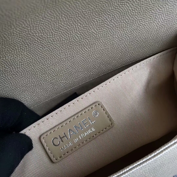 Boy Chanel Original Chevron Leather 67086 Camel