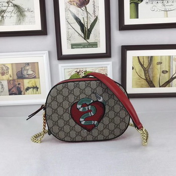 Gucci GG Supreme mini Chain Bag ‎409535 Snake