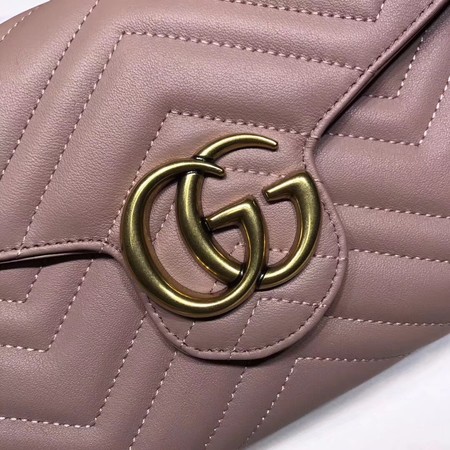 Gucci GG Marmont Matelasse mini Bag 474575 Pink