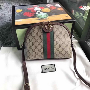 Gucci Ophidia GG Small Shoulder Bag ‎499621 Brown