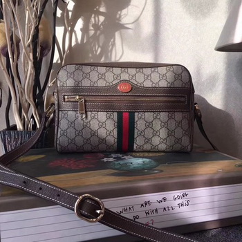 Gucci GG Supreme Messenger Bag 501337 Brown