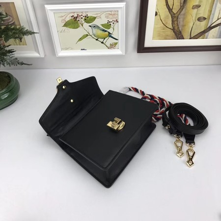 Gucci Sylvie Lather mini Bag 470270 Black
