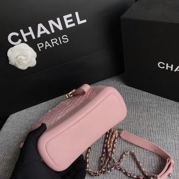 Chanel Gabrielle Mini Shoulder Bag Original Python Leather 8122A Pink