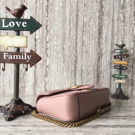 Gucci GG Marmont matelasse Mini Bag 446744 Pink Gucci GG Marmont matelasse Mini Bag 446744 Pink