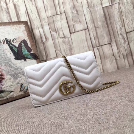 Gucci GG Marmont Mini Bag 488426 White