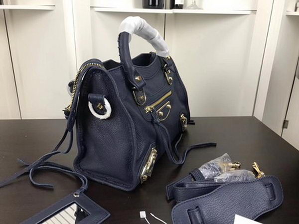Balenciaga Giant City Gold Studs Handbag B084335 Blue