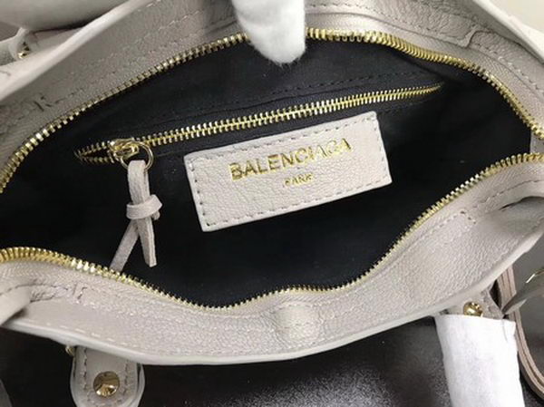 Balenciaga Giant City Gold Studs Handbag B084335 Light Grey