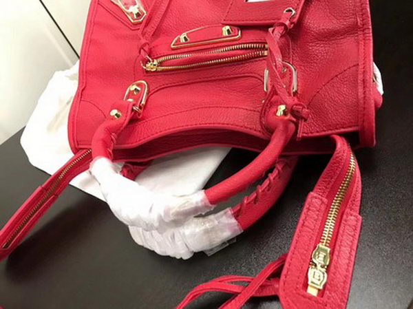 Balenciaga Giant City Gold Studs Handbag B084335 Red