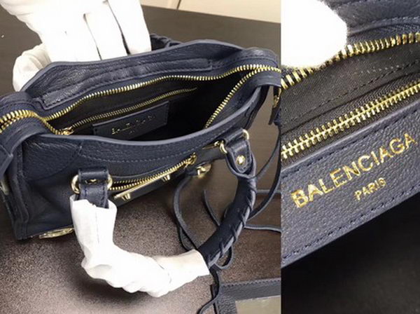 Balenciaga Giant City Gold Studs Handbag B084336 Blue
