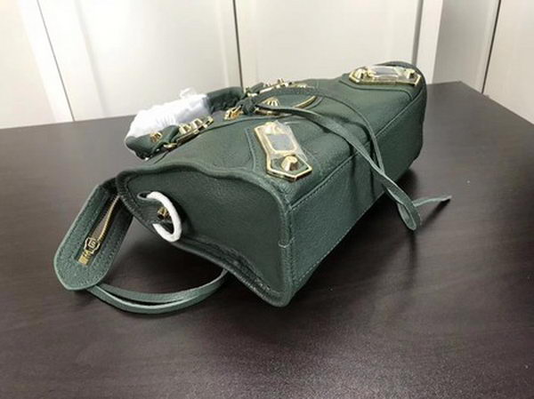 Balenciaga Giant City Gold Studs Handbag B084336 Green