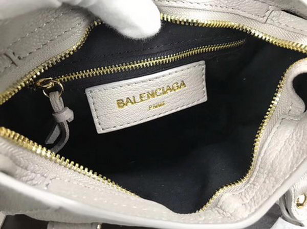 Balenciaga Giant City Gold Studs Handbag B084336 Light Grey