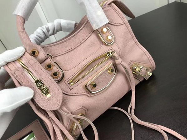 Balenciaga Giant City Gold Studs Handbag B084336 Pink