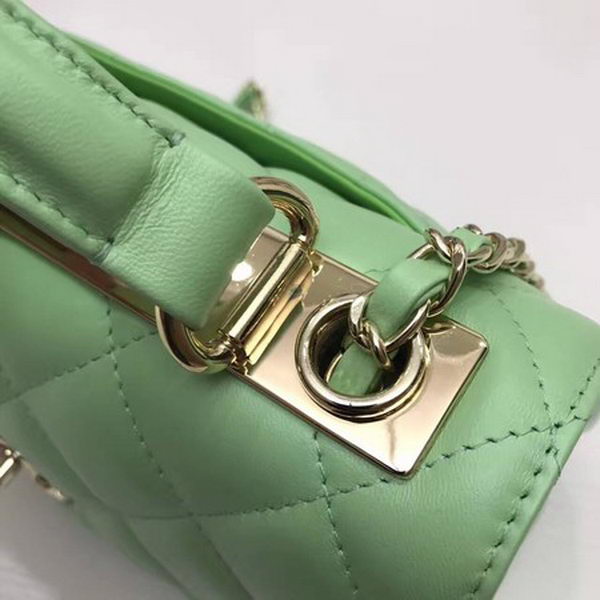 Chanel Classic Top Handle Bag Sheepskin Leather CHA2371 Green