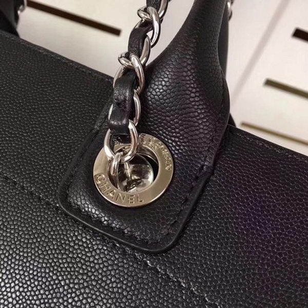 Chanel Tote Bag Calfskin Leather CHA3627 Black