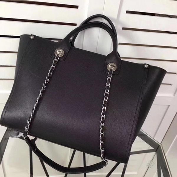 Chanel Tote Bag Calfskin Leather CHA3627 Black