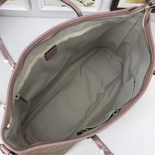 Gucci GG Supreme Canvas Tote Bag 353437 Pink