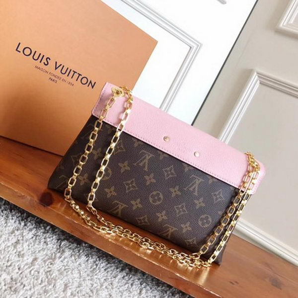 Louis Vuitton Monogram Canvas Pallas Chain Cerise M41201 Pink