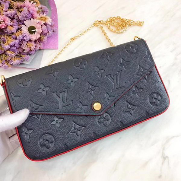 Louis Vuitton Monogram Empreinte POCHETTE FeLICIE M64064 Royal Louis Vuitton Monogram Empreinte POCHETTE FeLICIE M64064 Royal