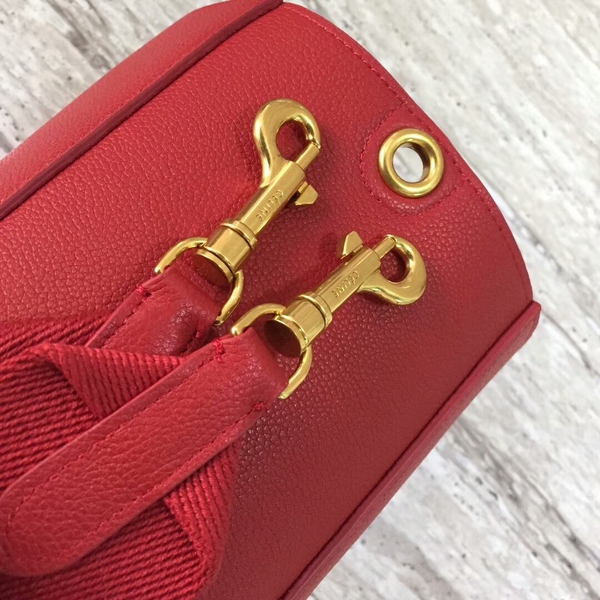 Celine Cabas Phantom Bags Lichee Pattern Leather 77426 Red
