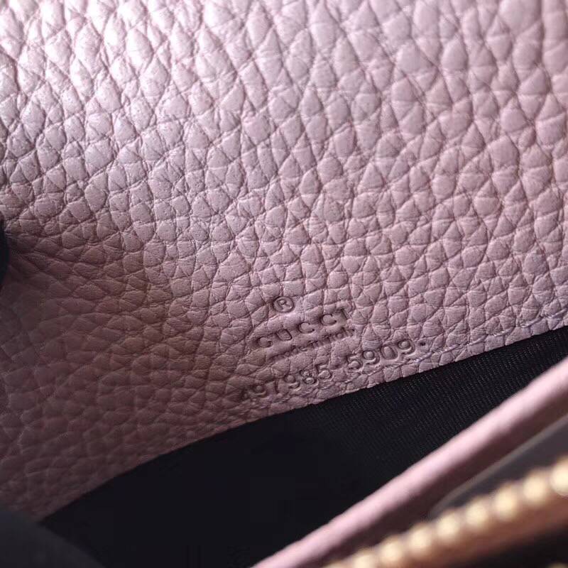 Gucci GG Marmont Original Calf leather Shoulder Bag 497985 Nude