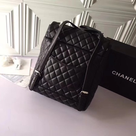 Chanel Backpack Original Sheepskin Leather 91122 Black
