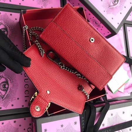 Gucci Dionysus Calfskin Leather Shoulder Bag 476430 Red