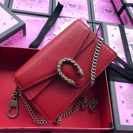 Gucci Dionysus Calfskin Leather Shoulder Bag 476430 Red