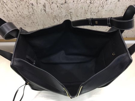 Loewe Hammock Calfskin Leather Tote Bag A9128 Black