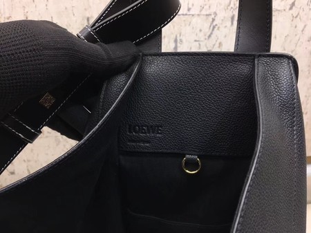 Loewe Hammock Calfskin Leather Tote Bag A9128 Black