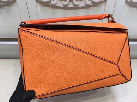 Loewe Puzzle Calfskin Leather Tote Bag 9122 Orange