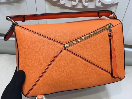 Loewe Puzzle Calfskin Leather Tote Bag 9122 Orange