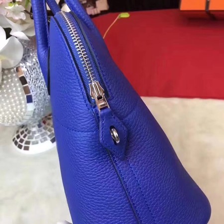 Hermes Bolide Original Leather Tote Bag B1007 Blue